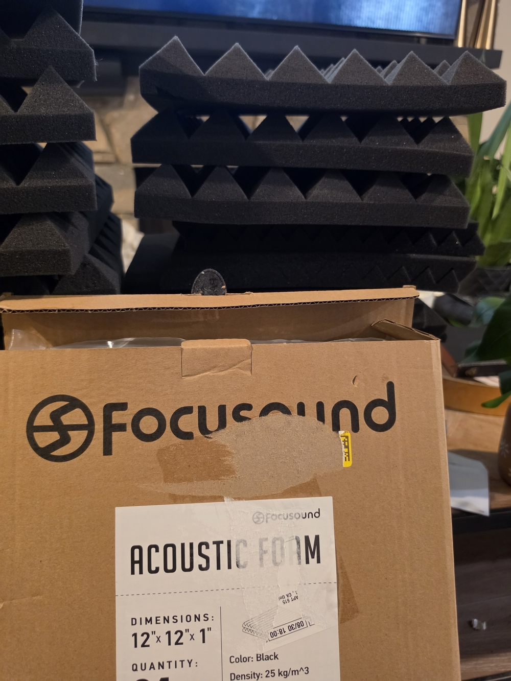 Focusound acoustic foam panels for soundproofing